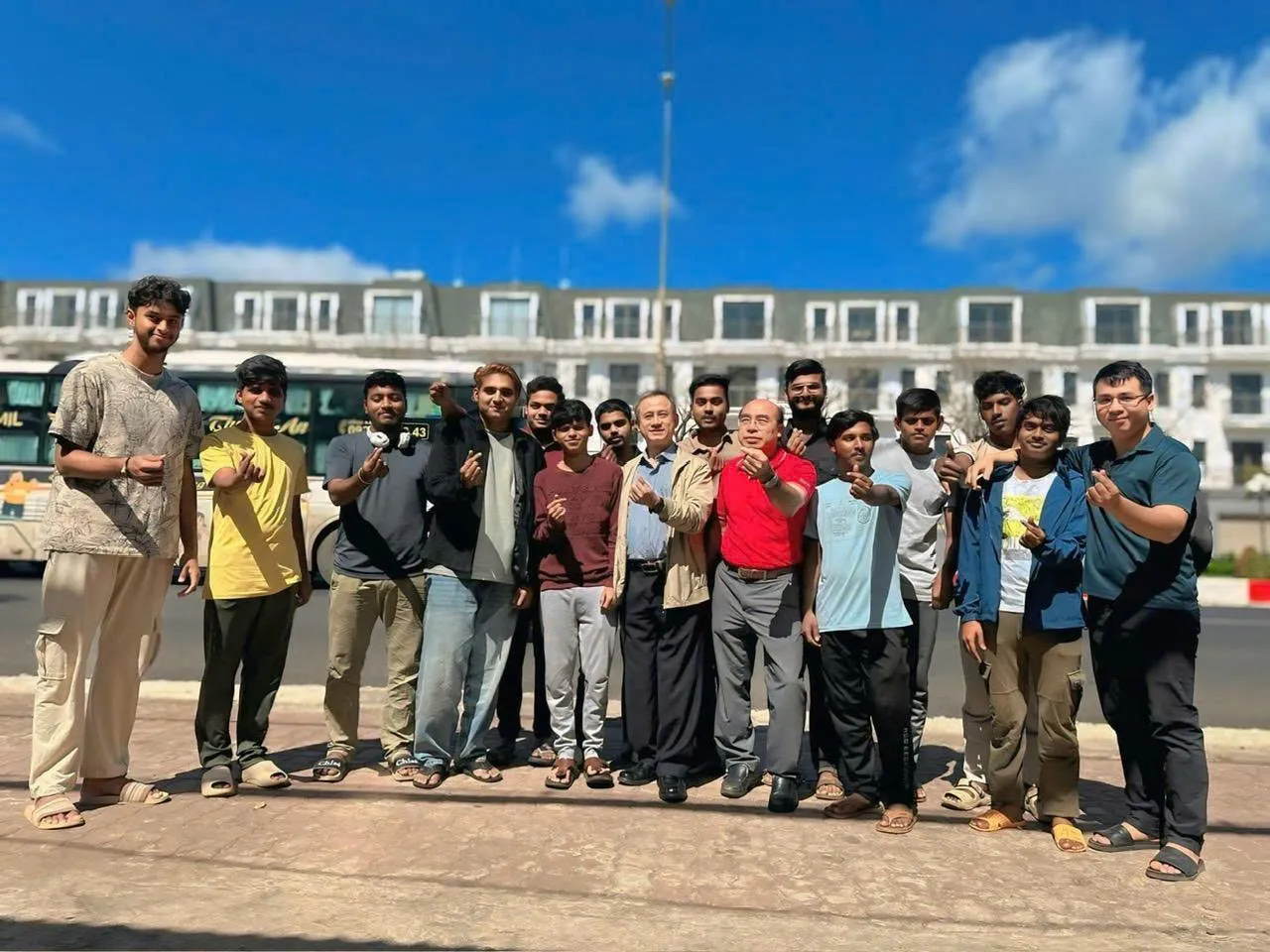 Indian students in BMU hostel